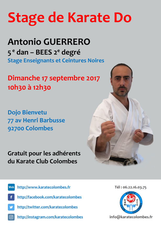 STAGE DE KARATE Antonio Guerrero 2017 09 17