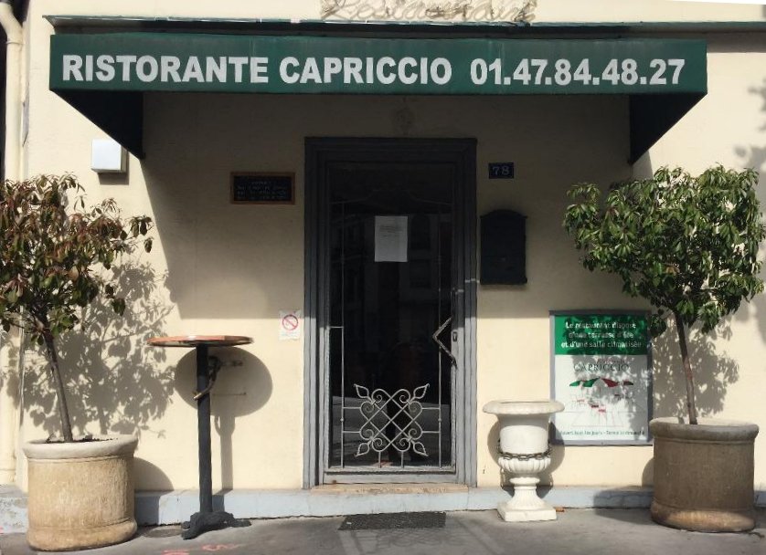 Restaurant Capriccio La Garenne Colombes