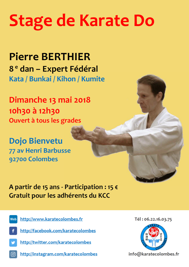 STAGE DE KARATE Pierre Berthier 2018 05 13