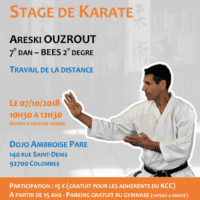 Stage Karate Areski Ouzrout 2018 10 07