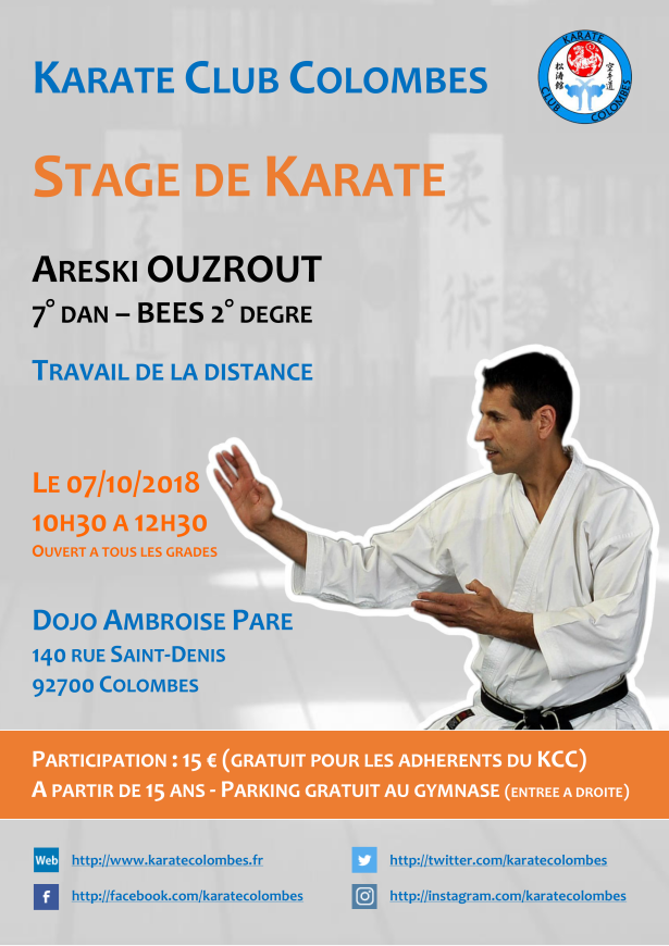 Stage Karate Areski Ouzrout 2018 10 07