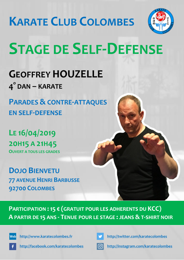 Stage avec Geoffrey Houzelle le 16-04-2019