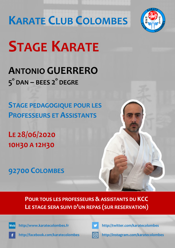 Stage Karate Professeurs & Assistants 2020 06 28