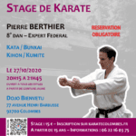 [Reporté] Stage avec Pierre Berthier le 27-10-2020