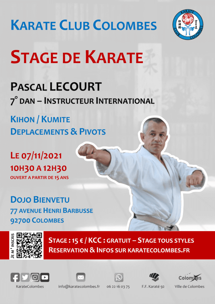 Stage Karate Pascal Lecourt 2021 11 07 