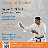 Stage Karate Areski Ouzrout 2022 02 08