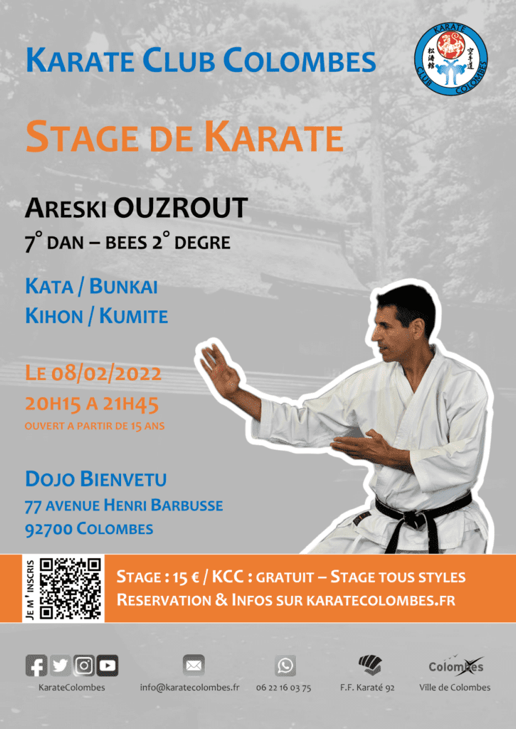 Stage Karate Areski Ouzrout 2022 02 08