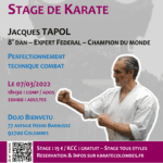 Stage Karate Jacques Tapol 2022 03 07