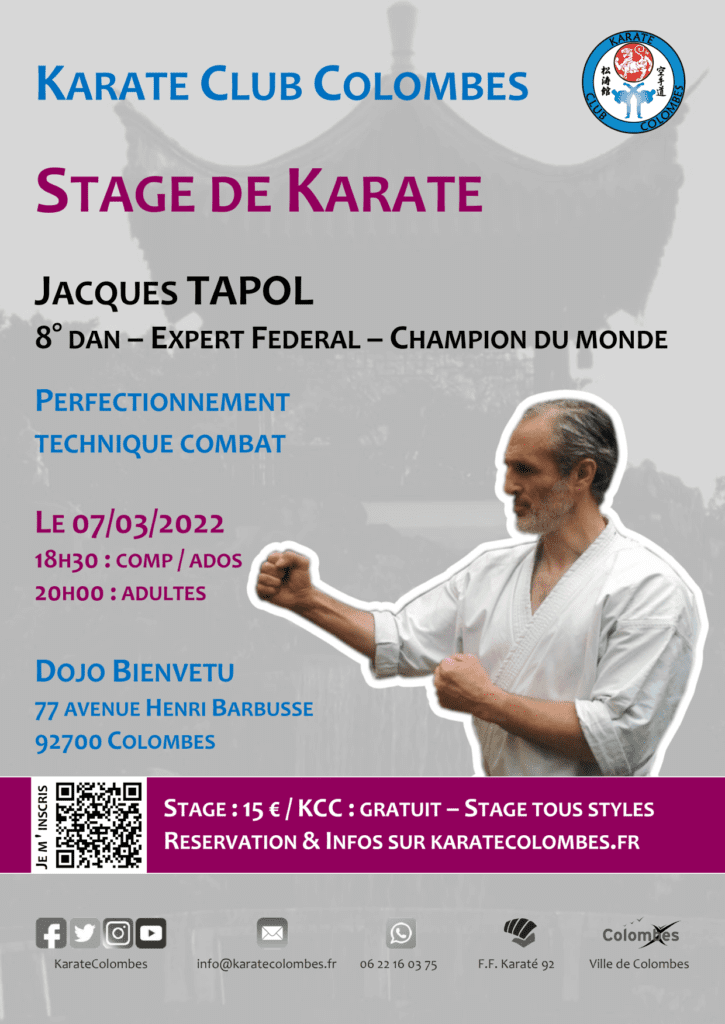 Stage Karate Jacques Tapol 2022 03 07