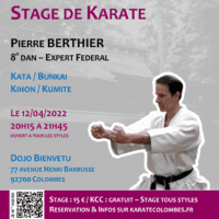Stage Karate Pierre Berthier 2022 04 12