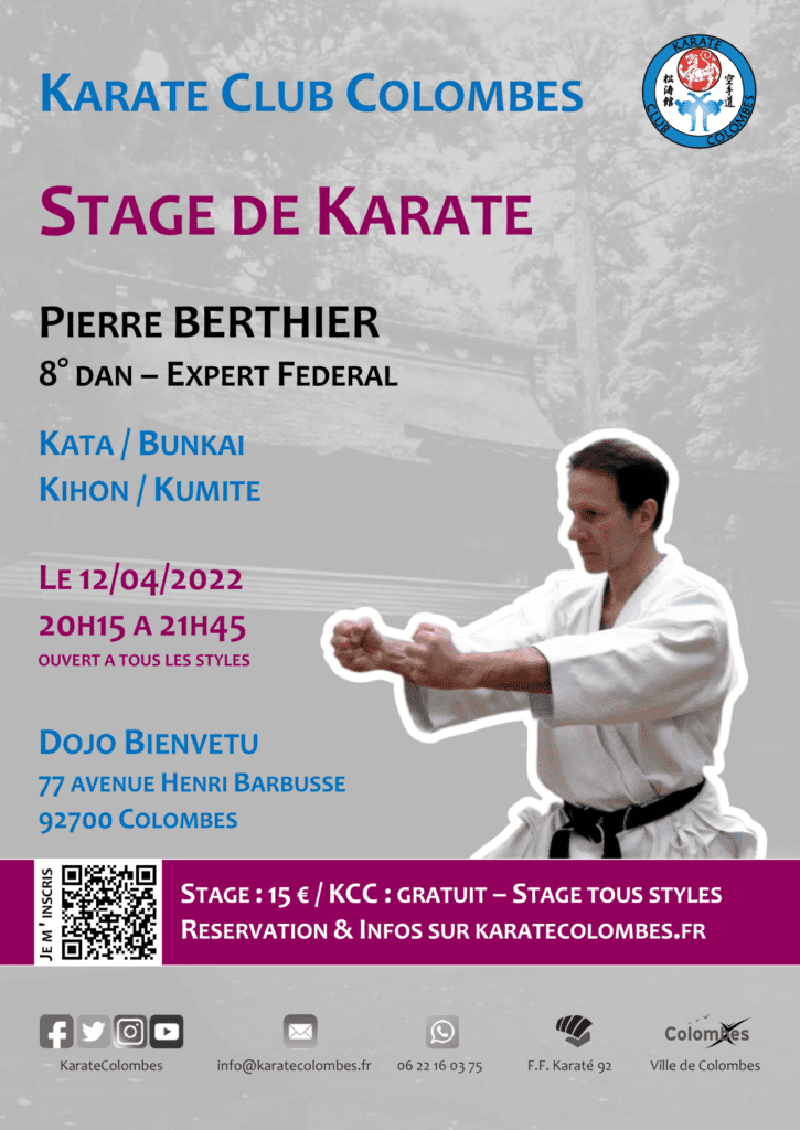 Stage Karate Pierre Berthier 2022 04 12
