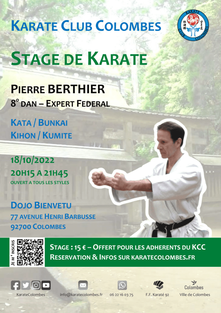 Stage Karate Pierre Berthier 2022 09 18