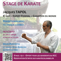 Stage Karate Jacques Tapol 2022-11-14