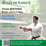 Stage Karate Pierre Berthier 2023 10 31