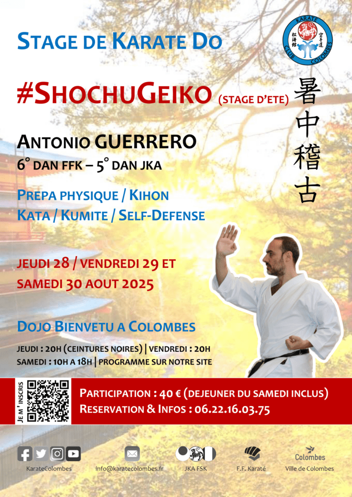 Stage Karate #ShochuGeiko 28-29-30 août 2025 v2