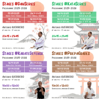 Programme Stages Karaté Club Colombes 2025-2026