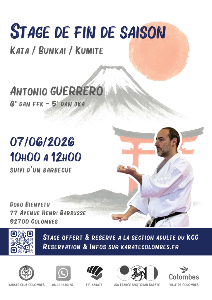 Stage Karate Fin de saison 2026-06-07