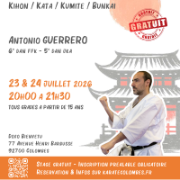 Stage Karate #Shotokan Gratuit 23-24 juillet 2026