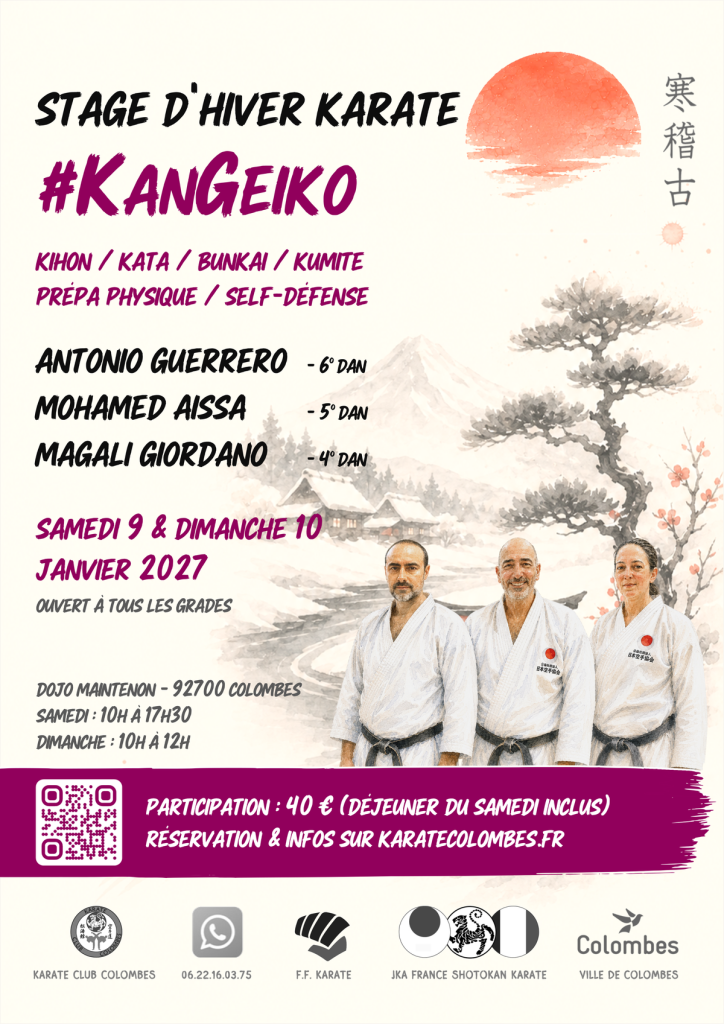 stage d'hiver karate #KanGeiko 9 & 10 janvier 2027